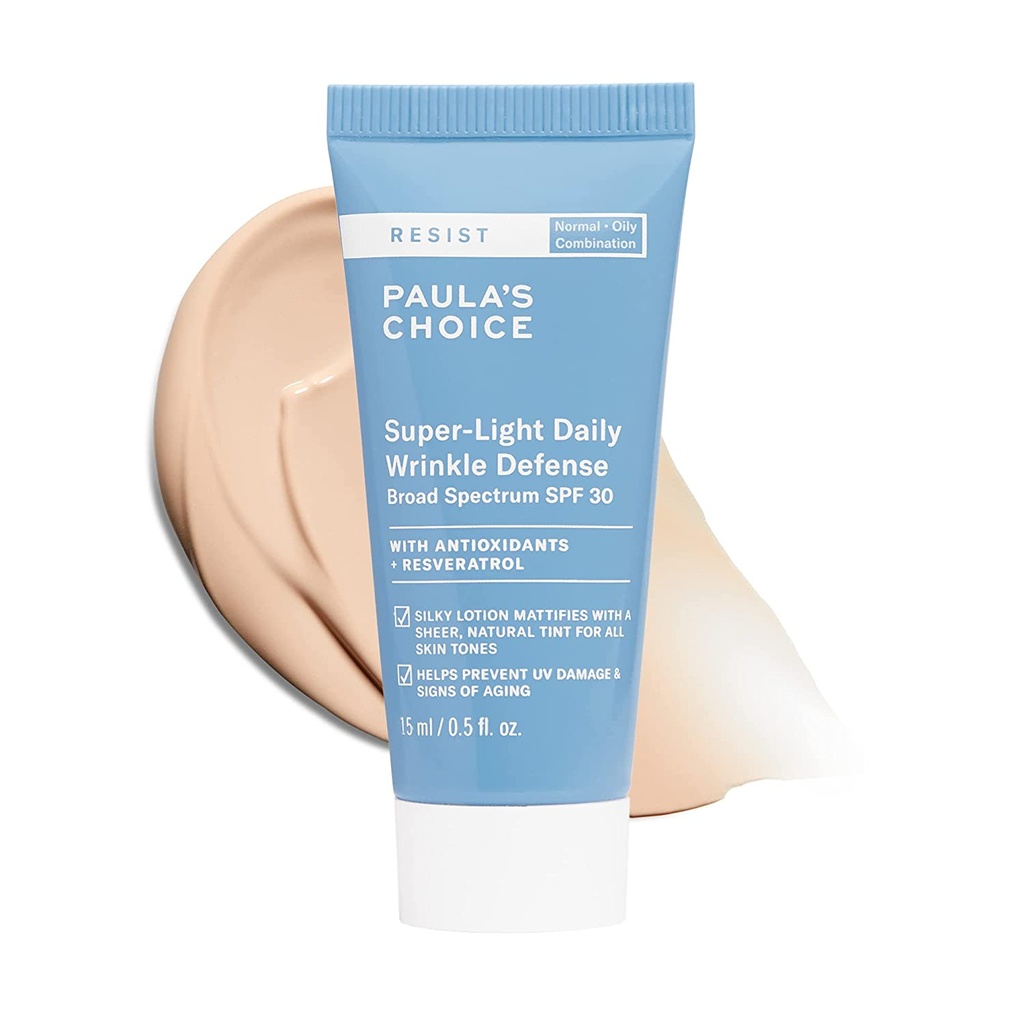 Kem Chống Nắng Dưỡng Ngày Siêu Nhẹ Paula’s Choice Resist Super-Light Wrinkle Defense SPF 30 60ml