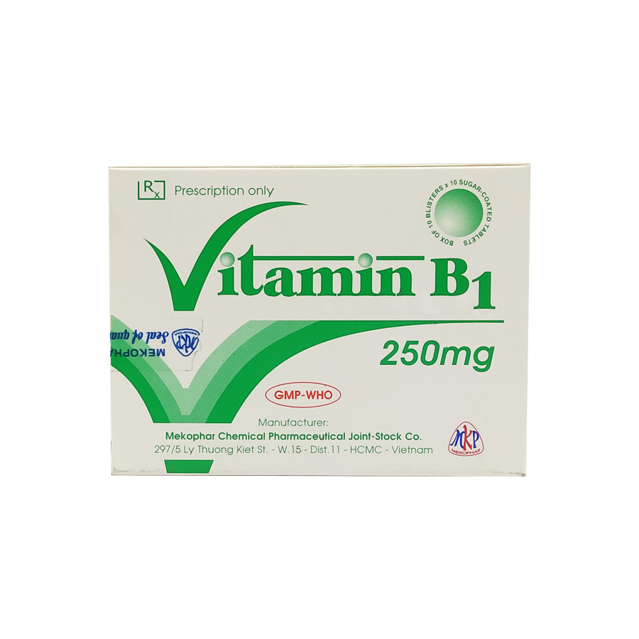 Mekophar Vitamin B1 250mg [10Vix10Vien]