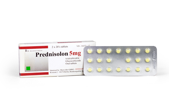 Nam Ha Prednisolon 5mg [2Vi x20Vien]