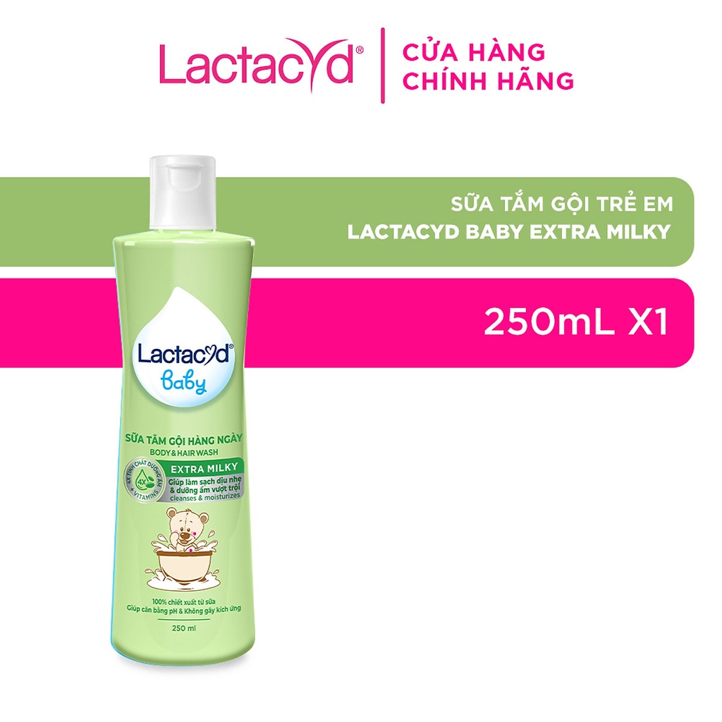 LACTACYD milky for baby - Tam goi tre em