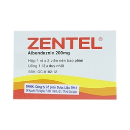 ZENTEL 200mg [1vi x2v]